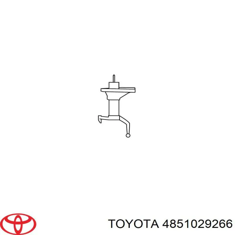 4851029266 Toyota амортизатор передній