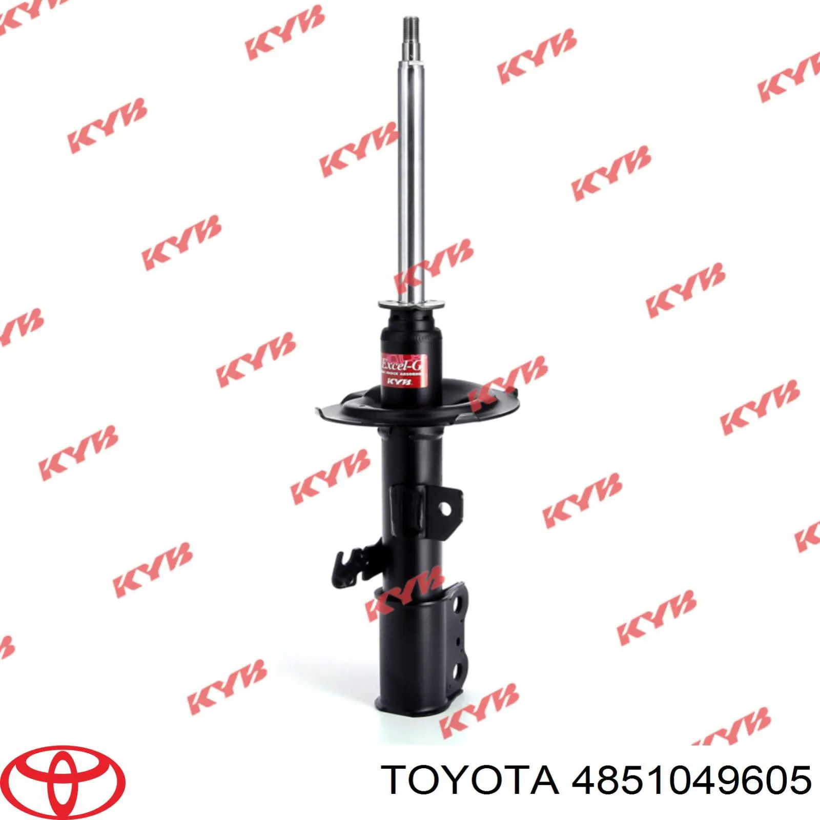 Амортизатор передній, правий Toyota 4851049605 ціна, від 72.65 USD