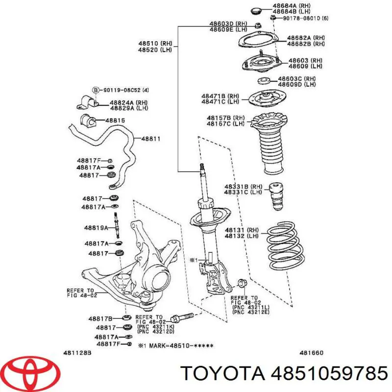 Амортизатори передні на Toyota Scion XB 