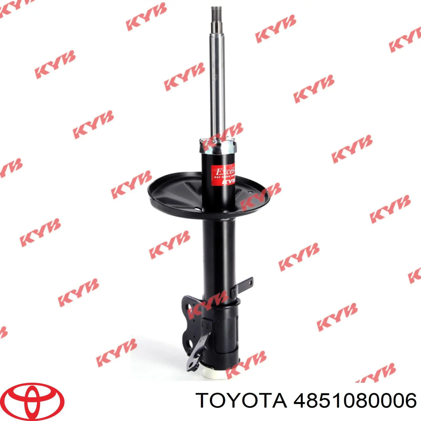 Амортизатор передній, правий Toyota 4851080006 ціна, від 36.69 USD