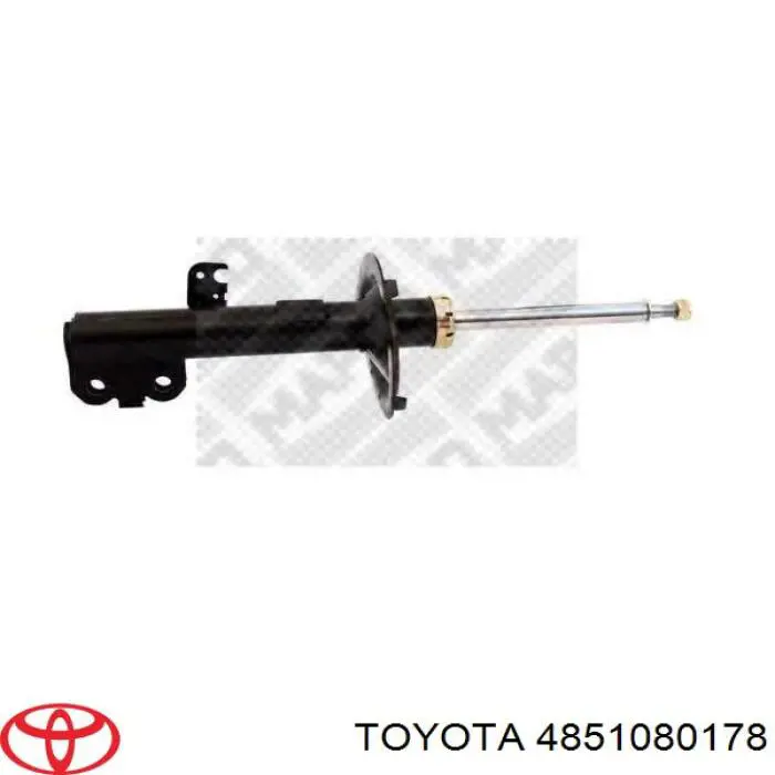 Амортизатор передній, правий Toyota 4851080178 ціна, від 87.34 USD