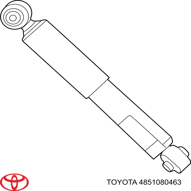 Амортизатор передній, правий Toyota 4851080463 ціна, від 65.95 USD