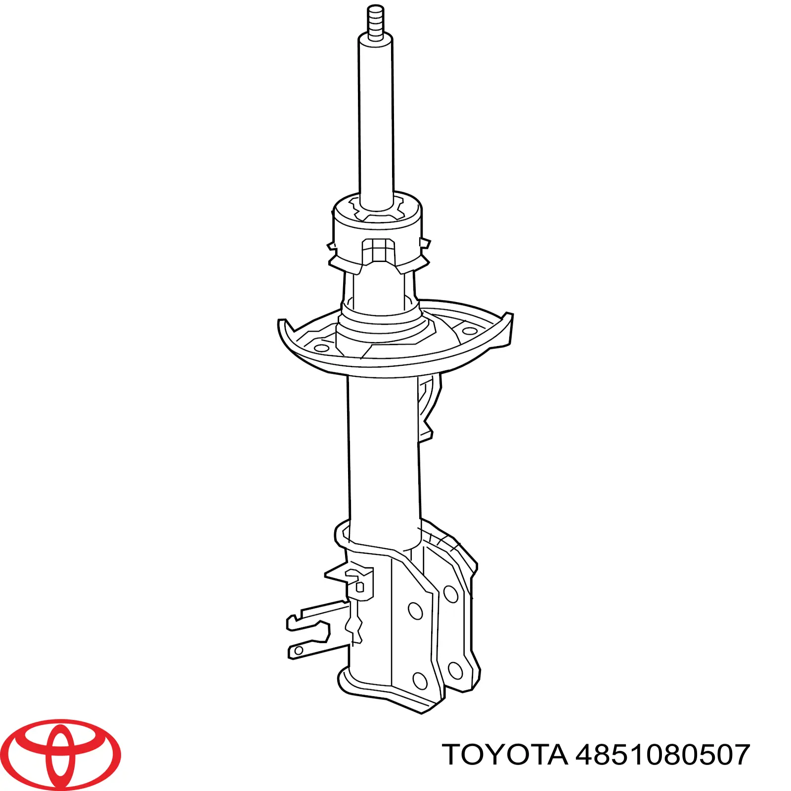 Купити 4851080507 Toyota Амортизатор передньої підвіски