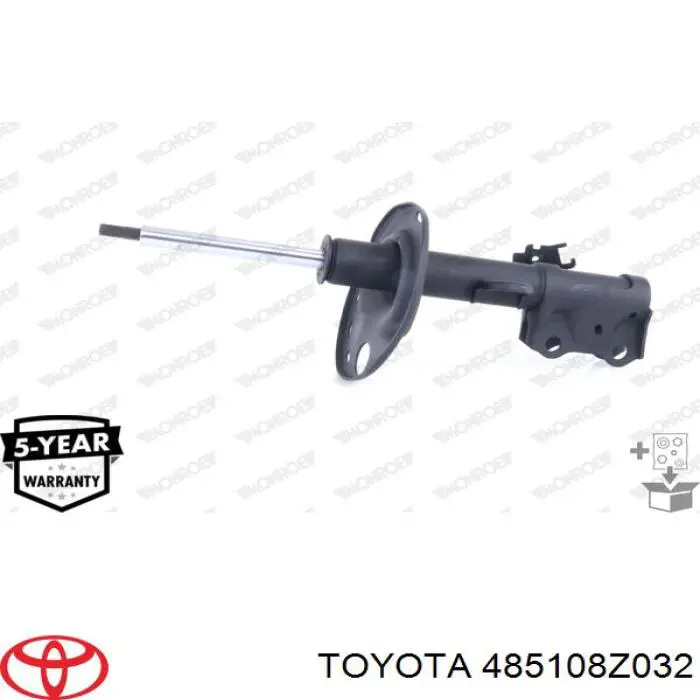 Амортизатор передній, правий Toyota 485108Z032 ціна, від 41.80 USD