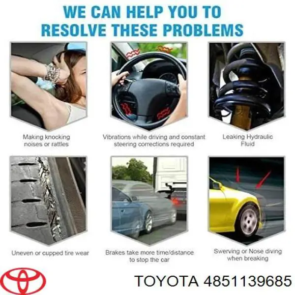 Амортизатор передній 4851139685 Toyota