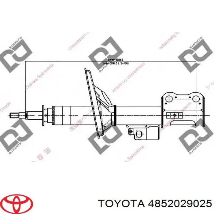 Стійка передня, ліва Japan Parts MM22051
