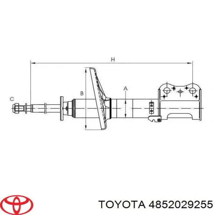 Купити 485202B010 Toyota Амортизатора передній лівий