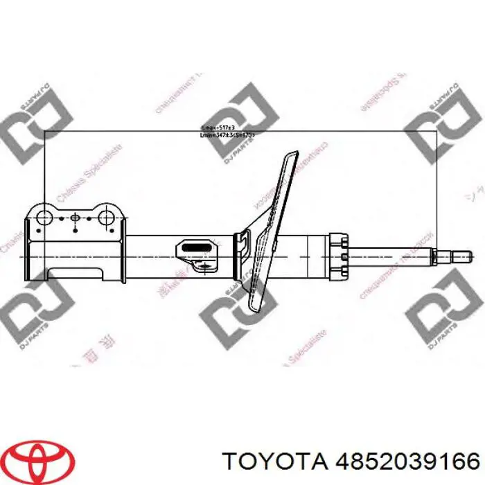 Стійка передня, ліва Toyota 4852039166