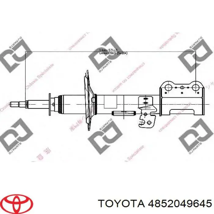 Купити 4852049645 Toyota Амортизатора передній лівий