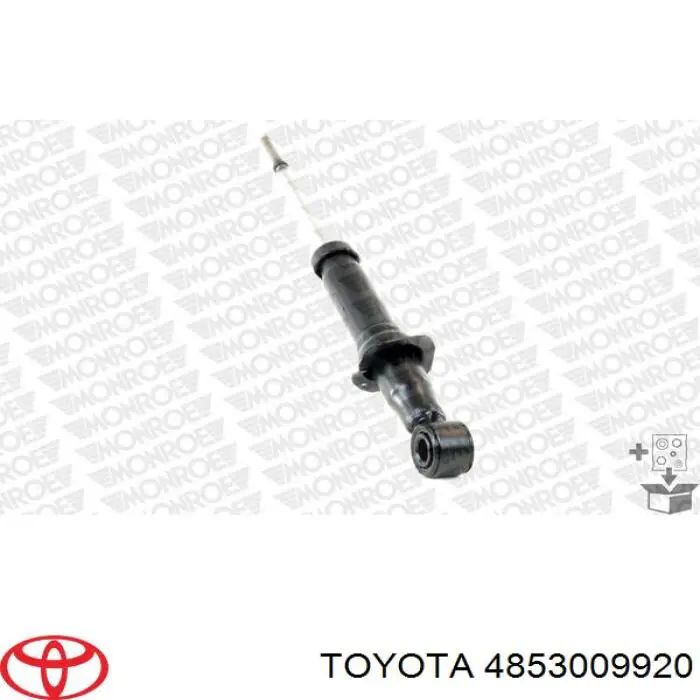 Амортизатор задній, правий Toyota 4853009920 ціна, від 31.93 USD