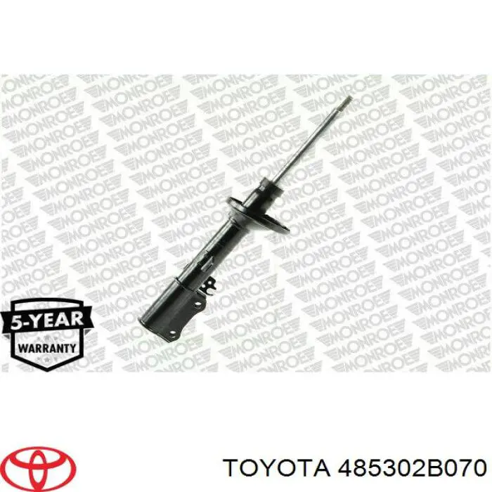 Амортизатор передній, правий Toyota 485302B070 ціна, від 47.67 USD