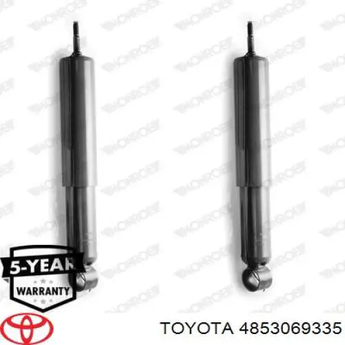 Амортизатор задній, правий Toyota 4853069335 ціна, від 27.41 USD