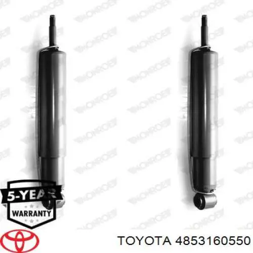 Амортизатор задній, правий Toyota 4853160550 ціна, від 37.90 USD