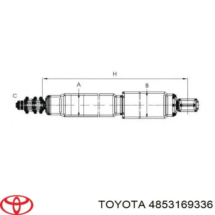 4853169336 Toyota Амортизатори задні