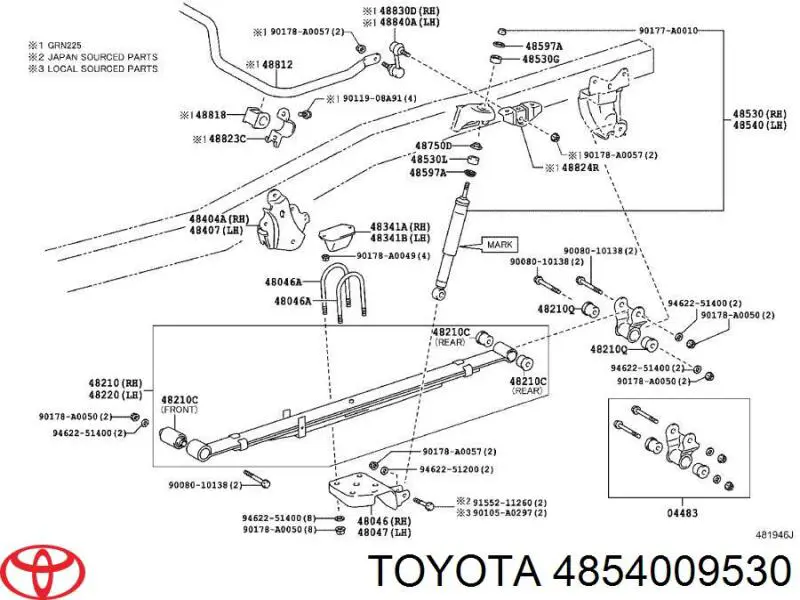 4854009530 Toyota 