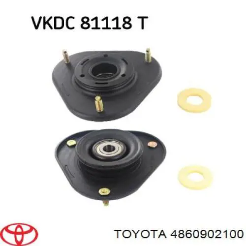 Опора стійки амортизатора переднього Toyota 4860902100 ціна, від 20.10 USD