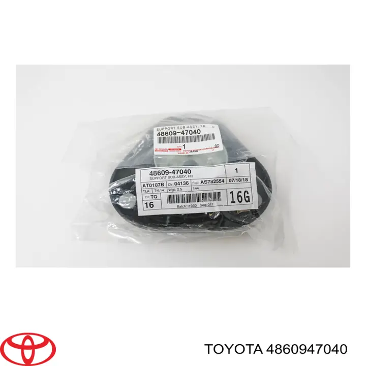 4860947040 Toyota опора амортизатора переднього