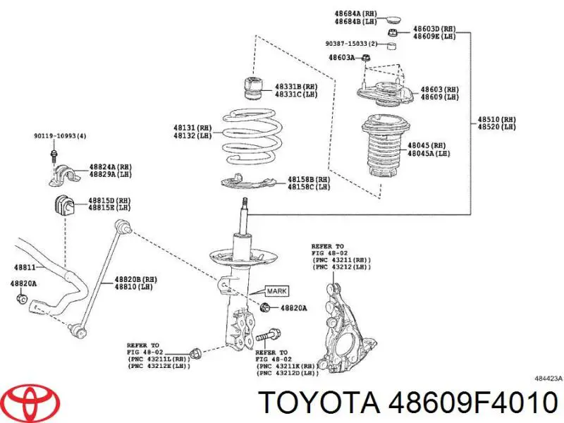 Опора стійки амортизатора переднього Tenacity ASMTO1137 ціна, від 33.77 USD