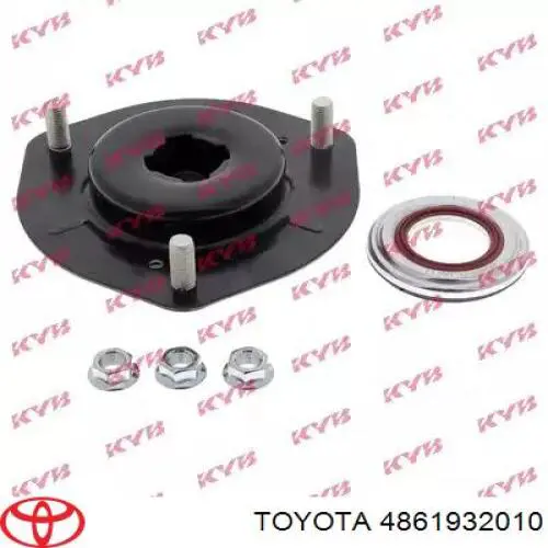 Підшипник опорний амортизатора, переднього Toyota 4861932010 ціна, від 12.67 USD