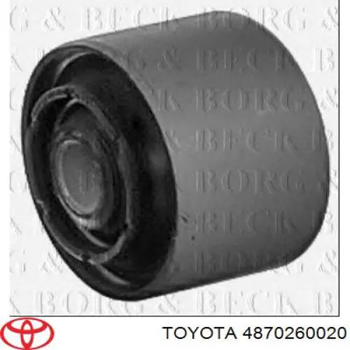 Сайлентблок заднього поздовжнього нижнього важеля 4870260020 Toyota