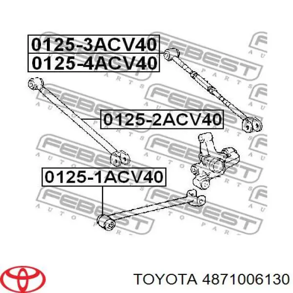 4871006130 Toyota тяга поперечна задньої підвіски