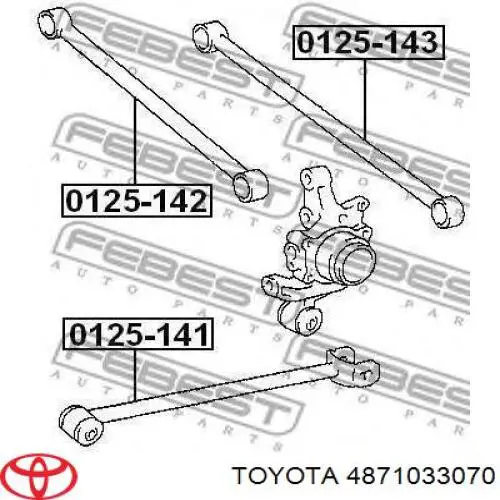 Тяга поперечна задньої підвіски 4871033070 Toyota