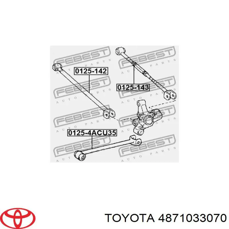 Задня поперечна тяга Toyota 4871033070 ціна, від 12.67 USD