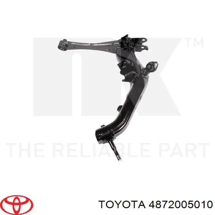Важіль задньої підвіски нижній, лівий Toyota 4872005010 ціна, від 87.80 USD
