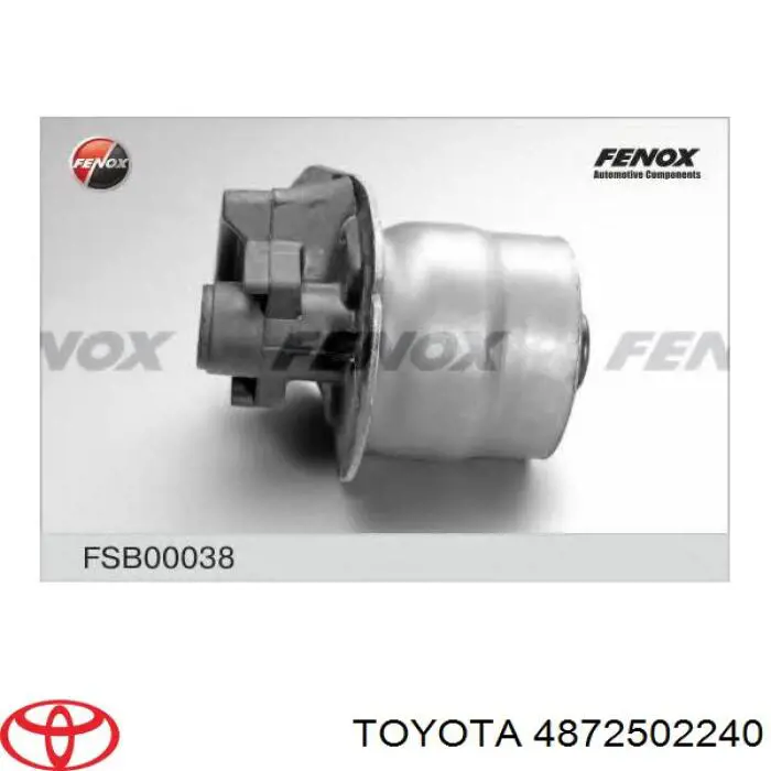 Сайлентблок задньої балки/підрамника Toyota 4872502240 ціна, від 17.34 USD