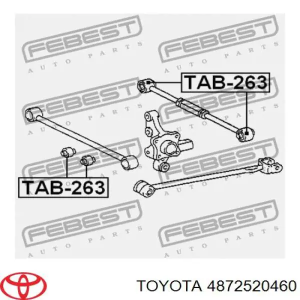 Сайлентблок переднього нижнього важеля на Toyota Celica 
