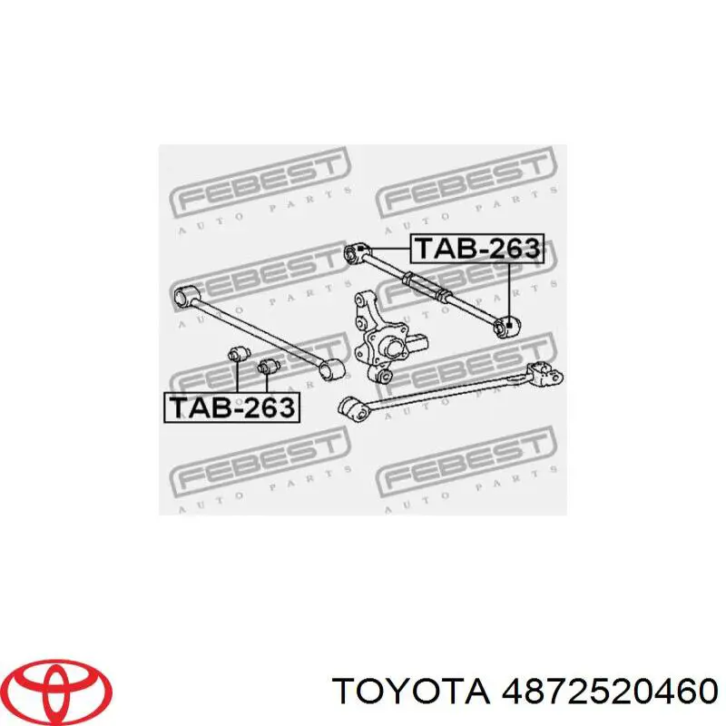 Купити 4872520460 Toyota Сайлентблок передньої підвіски