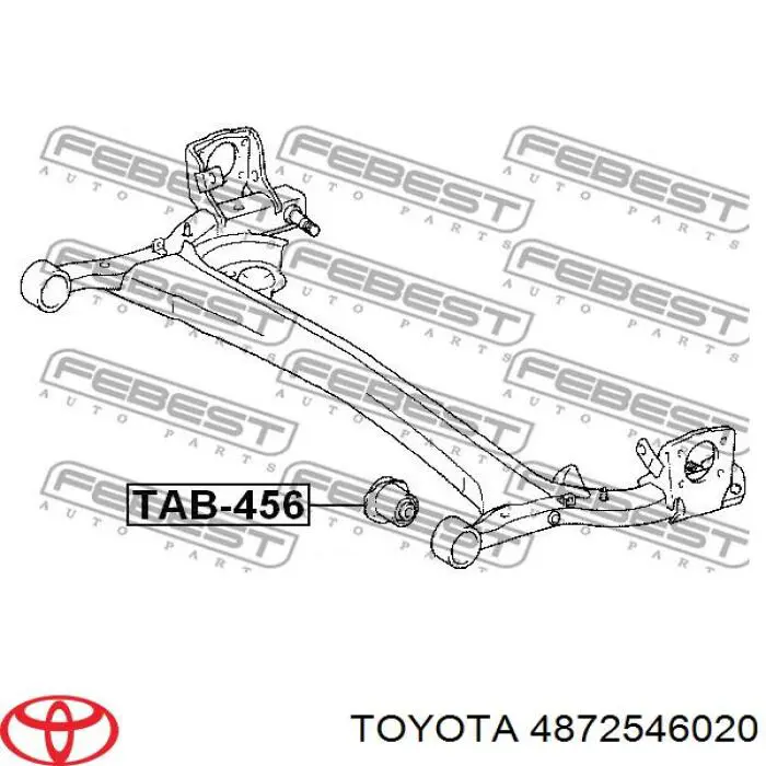 4872546020 Toyota сайлентблок задньої балки/підрамника