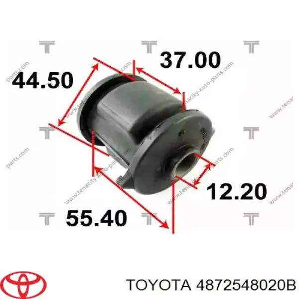 Сайлентблок задньої поздовжньої тяги 4872548020B Toyota