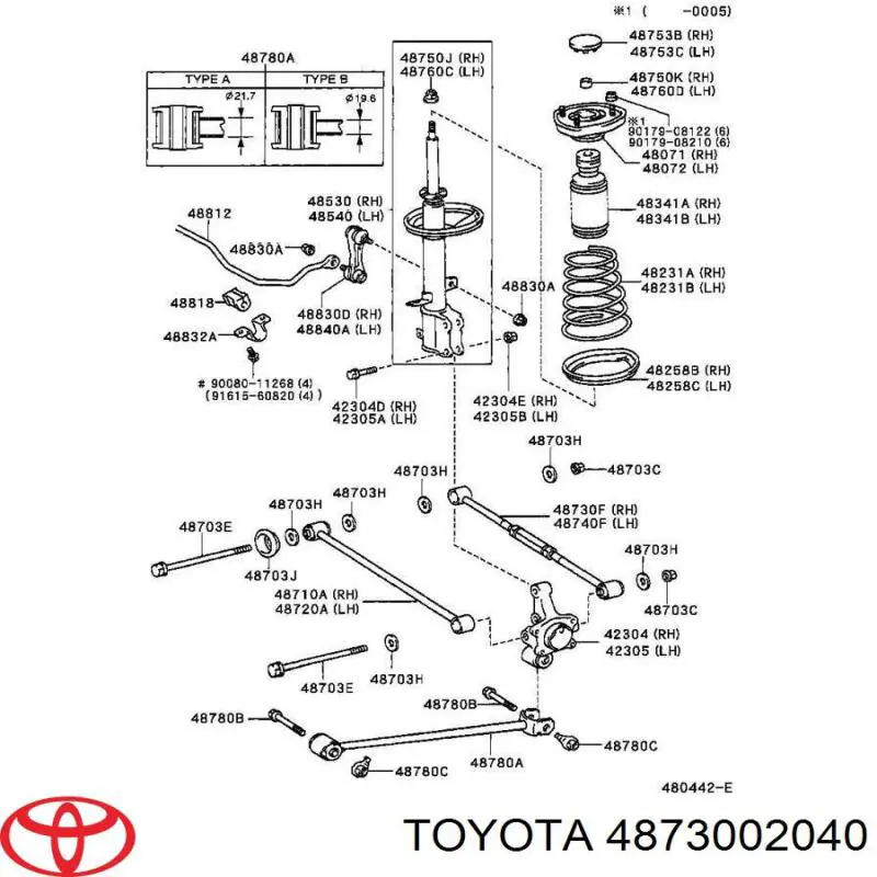  Toyota 4873002040 ціна, від 163.56 USD