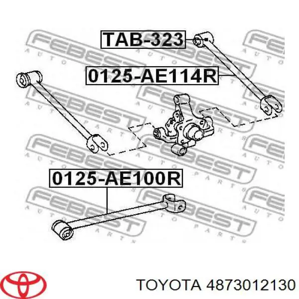 Купити 4873012130 Toyota Тяга поперечна задньої підвіски