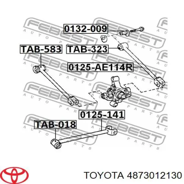 4873012130 Toyota Розтяжка задньої підвіски