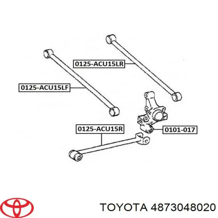 4873048020 Toyota тяга поперечна задньої підвіски