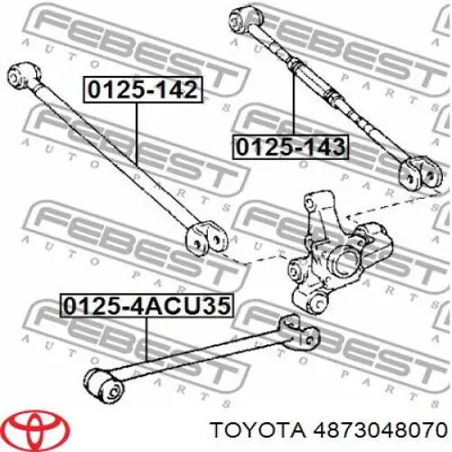 Поперечна тяга задньої підвіски Toyota 4873048070 ціна, від 31.99 USD