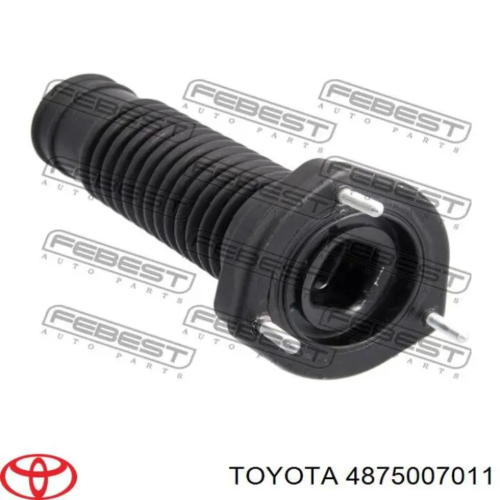 4875007011 Toyota Опора амортизатора заднього, правого