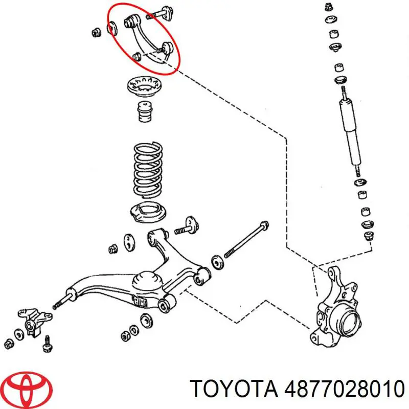 4877028010 Toyota Розтяжка задньої підвіски