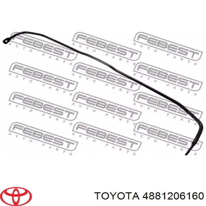 Стабілізатор задньої осі Toyota 4881206160 ціна, від 44.34 USD