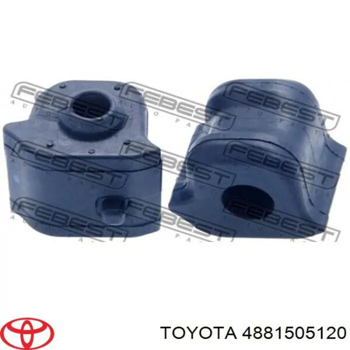 Втулка стабілізатора переднього, права Toyota 4881505120 ціна, від 15.12 USD