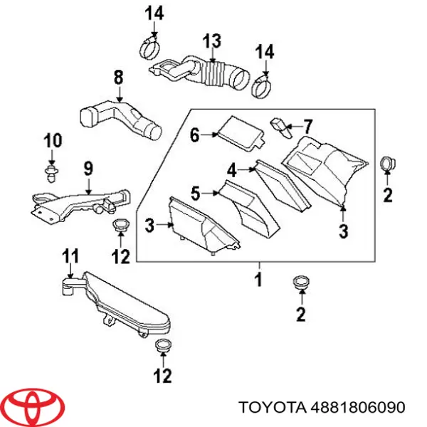 Втулка стабілізатора заднього 488180T010 Toyota