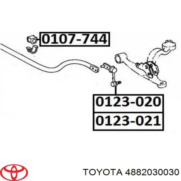 4882030030 Toyota стійка стабілізатора переднього, права