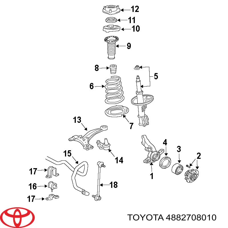  Toyota 4882708010 ціна, від 6.47 USD