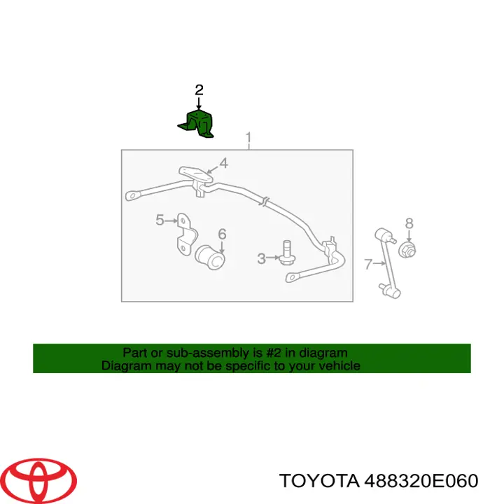 Купити 488320E060 Toyota 
