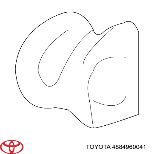 4884960041 Toyota втулка стабілізатора переднього, зовнішня