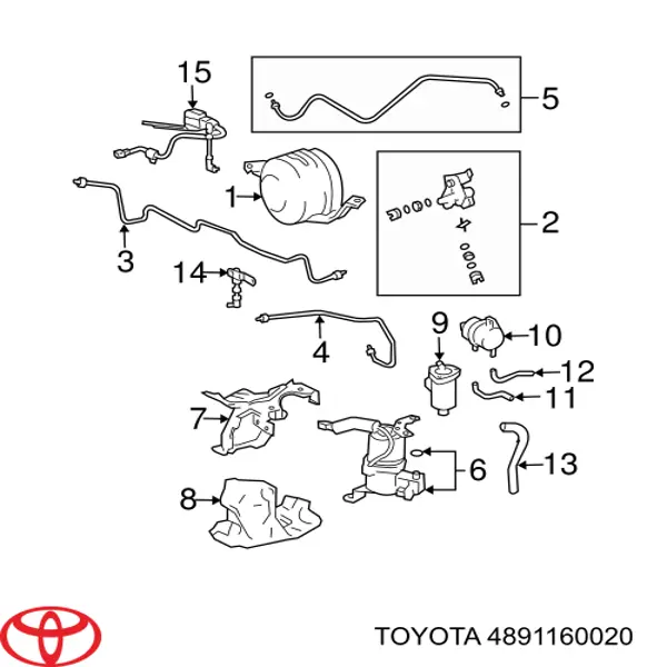 Кронштейн компресора пневмопідкачування (амортизаторів) Toyota 4891160020 ціна, від 27.25 USD