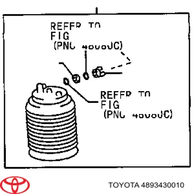 Трубка пневмосистеми амортизаторів Toyota 4893430010 ціна, від 1.52 USD