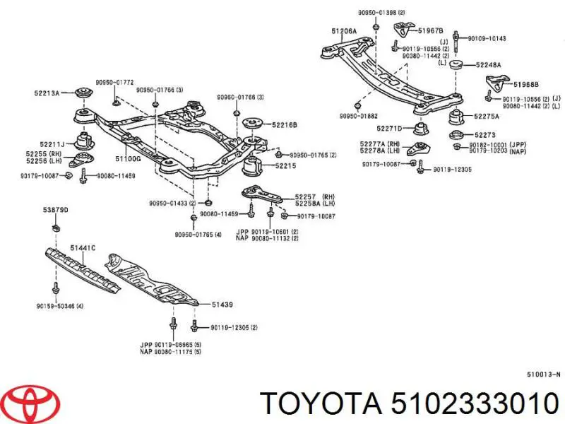  Toyota 5102333010 ціна, від 11.40 USD